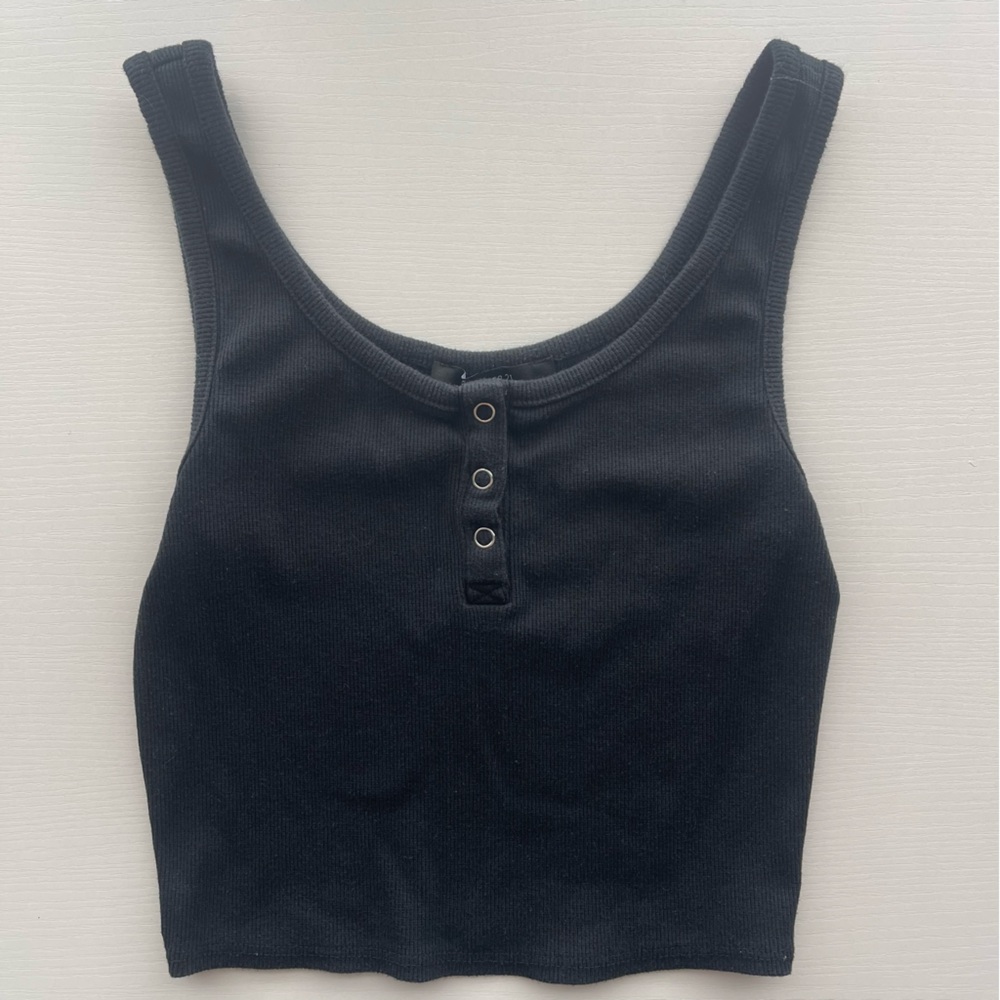 EUC Forever 21 Black Tank Top Size Small
